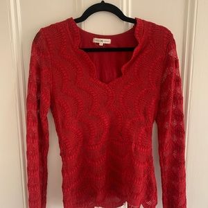 Nightcap Red Lace Top